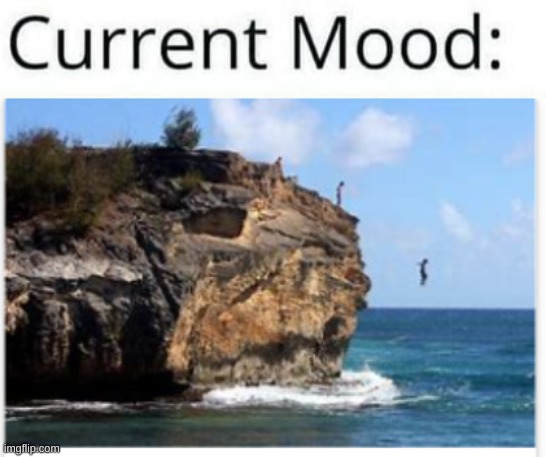 current mood | image tagged in cliff,ufygbrvupgbhfbhubvgfu | made w/ Imgflip meme maker