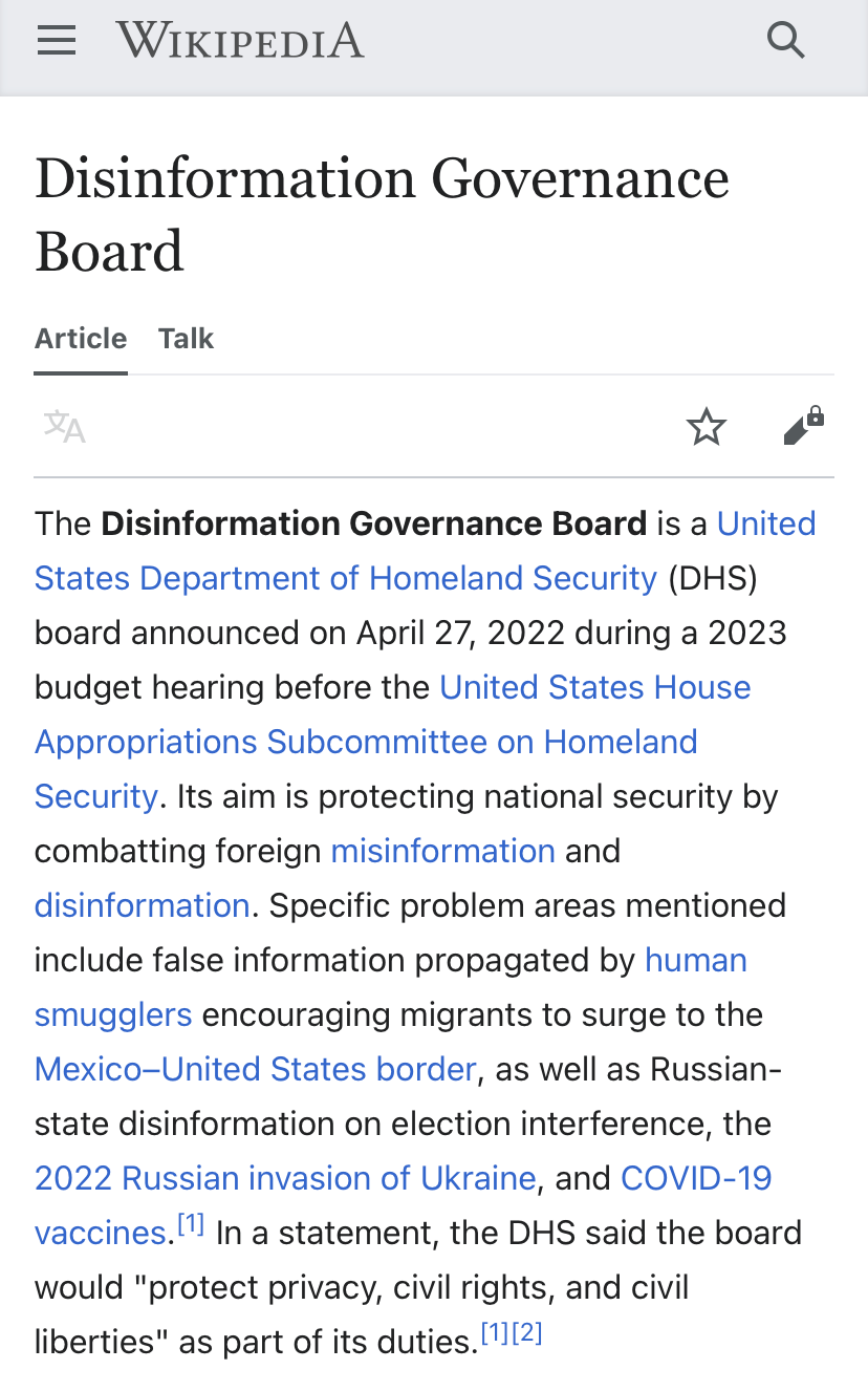 Disinformation governance board Blank Meme Template