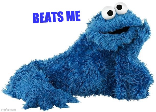 Cookie Monster | BEATS ME | image tagged in cookie monster | made w/ Imgflip meme maker