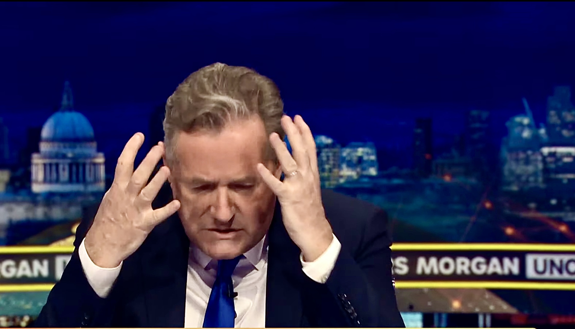 High Quality Piers Morgan Uncensored Blank Meme Template