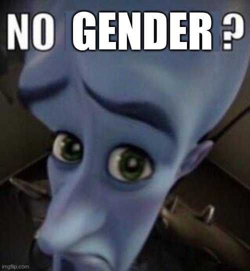 megamind no blank | GENDER | image tagged in megamind no blank | made w/ Imgflip meme maker