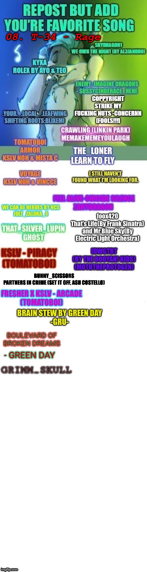 Ok, I'm in | BOULEVARD OF BROKEN DREAMS; - GREEN DAY; GRIMM_SKULL | image tagged in stuff | made w/ Imgflip meme maker