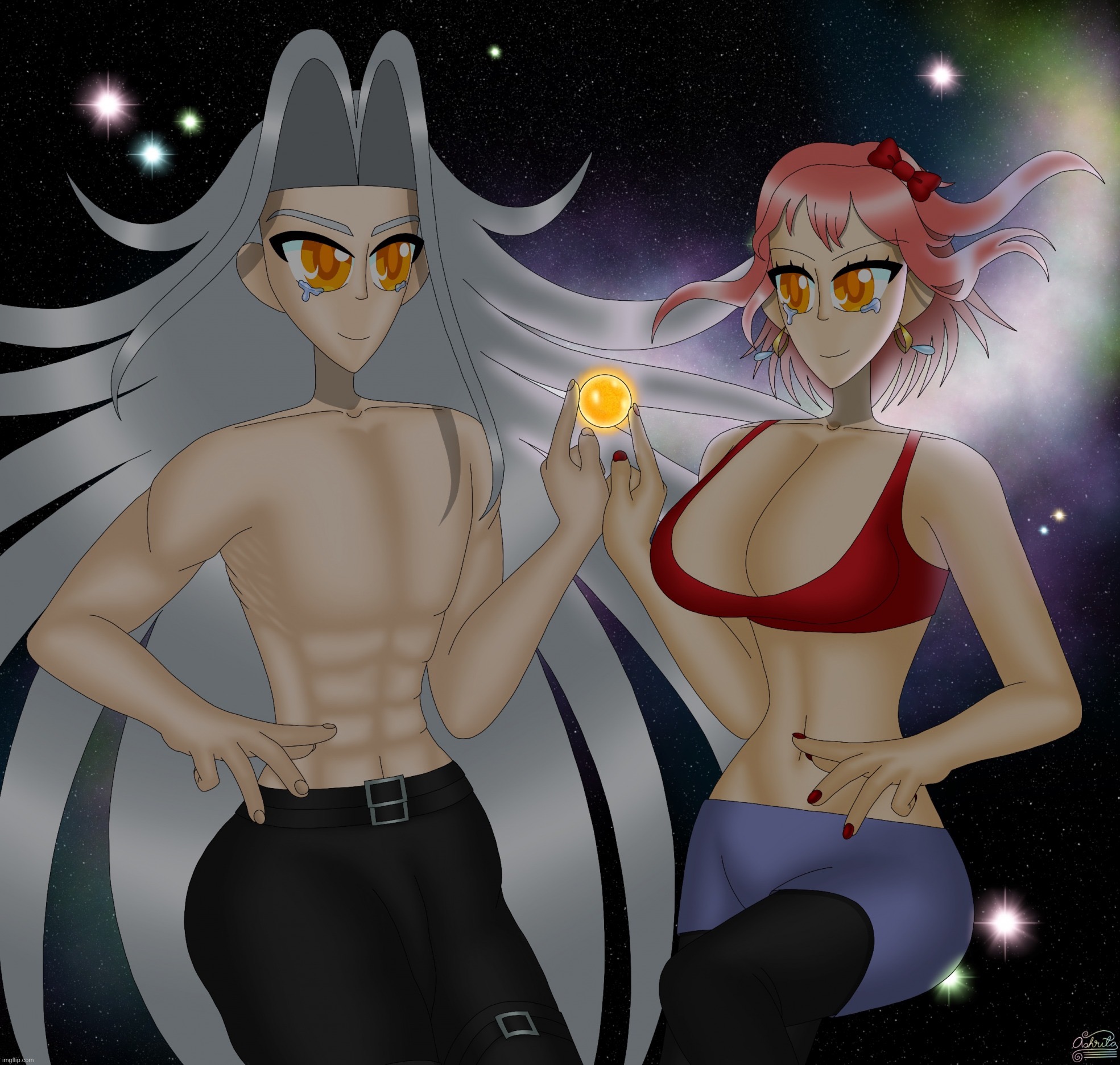 Sayori and Sephiroth | image tagged in sayori and sephiroth | made w/ Imgflip meme maker