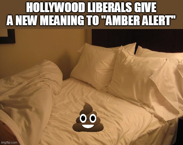 Liberals- the reason why we can't have nice things. |  HOLLYWOOD LIBERALS GIVE A NEW MEANING TO "AMBER ALERT" | image tagged in poop,amber heard,johnny depp,liberals,democrat party | made w/ Imgflip meme maker