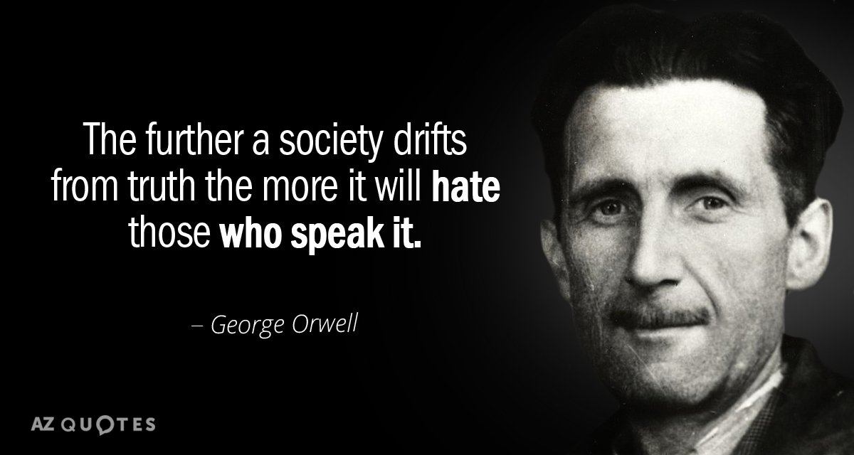 George Orwell quote Blank Meme Template