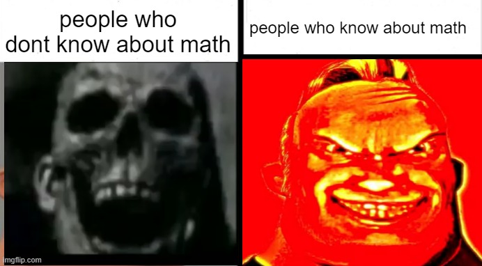 people who dont know about math; people who know about math | image tagged in nothing to say | made w/ Imgflip meme maker
