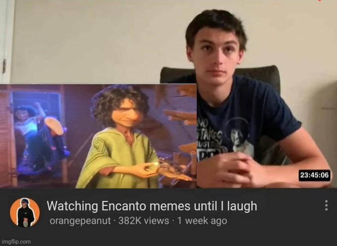 Turns out, Encanto memes aren't funny | Watching Encanto memes until I laugh | image tagged in blank watching until i laugh | made w/ Imgflip meme maker