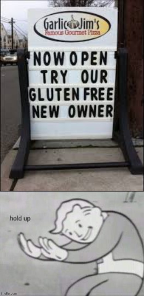 Gluten free | image tagged in fallout hold up,gluten free,memes,funny,funny memes | made w/ Imgflip meme maker