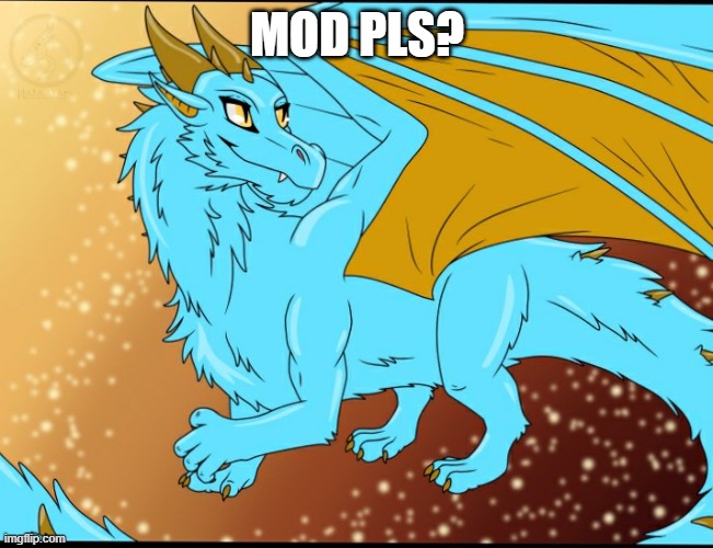 Sky Dragon | MOD PLS? | image tagged in sky dragon | made w/ Imgflip meme maker