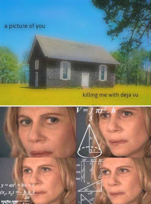 bro why do you think im the house | image tagged in math lady/confused lady | made w/ Imgflip meme maker