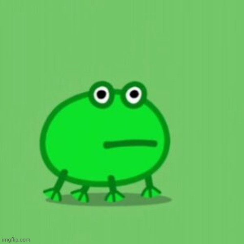 Froggy! | image tagged in peppa pig frog | made w/ Imgflip meme maker