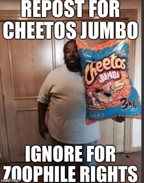 And Comment for a 3ft can of pringles | image tagged in cheetos | made w/ Imgflip meme maker