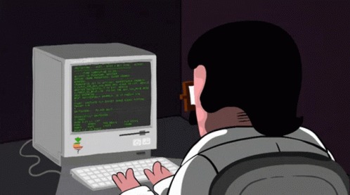 High Quality computer guy Blank Meme Template