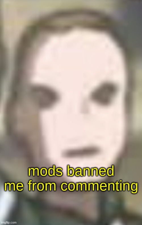 Conny disapproves | mods banned me from commenting | image tagged in conny disapproves | made w/ Imgflip meme maker
