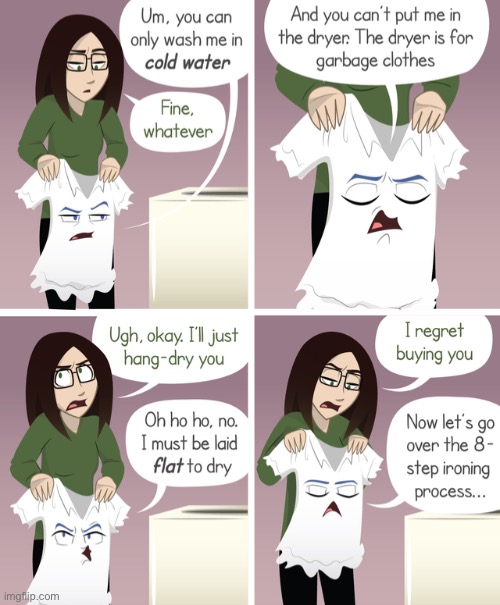 Clothes got attitude | image tagged in comics,clothes,attitude,funny,memes | made w/ Imgflip meme maker