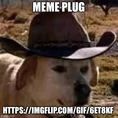 Link in comments | MEME PLUG; HTTPS://IMGFLIP.COM/GIF/6ET8KF | image tagged in doge | made w/ Imgflip meme maker