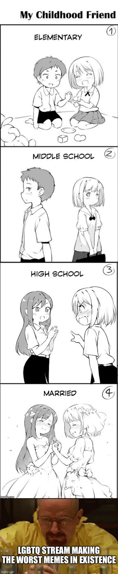 The transition between 2 and 3 | LGBTQ STREAM MAKING THE WORST MEMES IN EXISTENCE | made w/ Imgflip meme maker