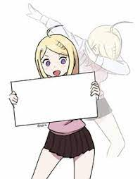 High Quality anime sign dab Blank Meme Template