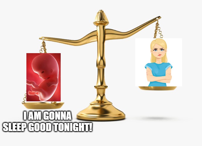 Roe v Wade | I AM GONNA SLEEP GOOD TONIGHT! | image tagged in abortion | made w/ Imgflip meme maker