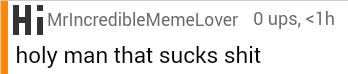 Holy man that sucks shit Blank Meme Template
