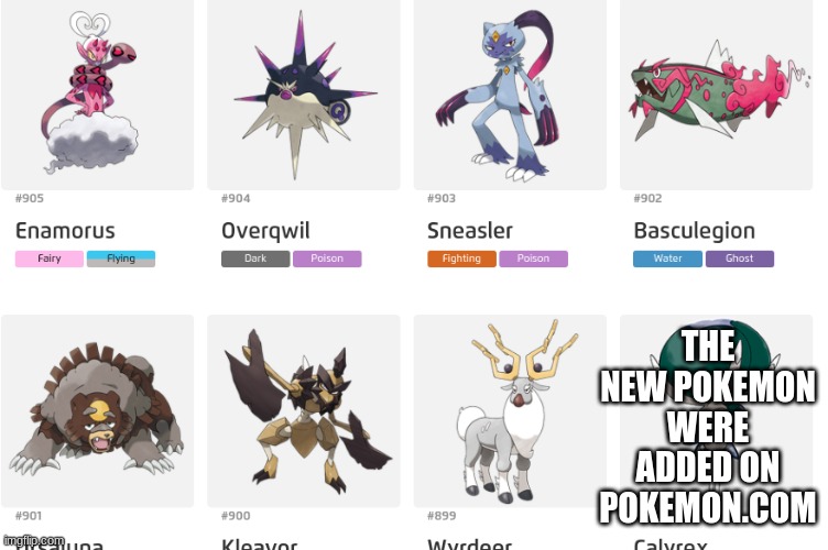 finally | THE NEW POKEMON WERE ADDED ON POKEMON.COM | image tagged in pokemon,arkoos,arceus | made w/ Imgflip meme maker