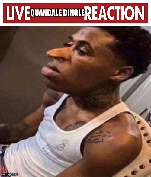 QUANDALE DINGLE | image tagged in live x reaction,quandale dingle | made w/ Imgflip meme maker