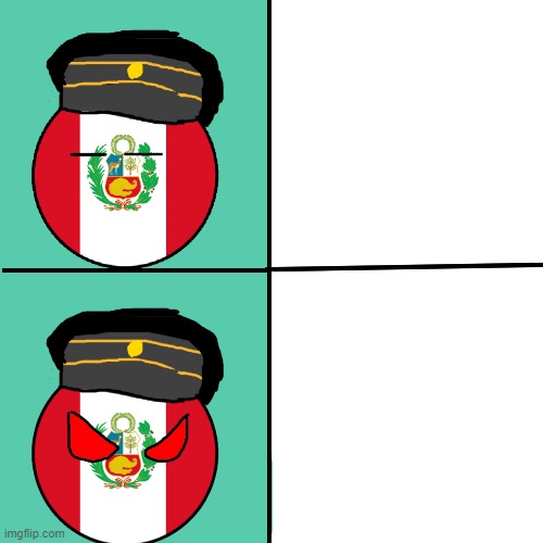Peru countryball angry meme | image tagged in countryballs | made w/ Imgflip meme maker
