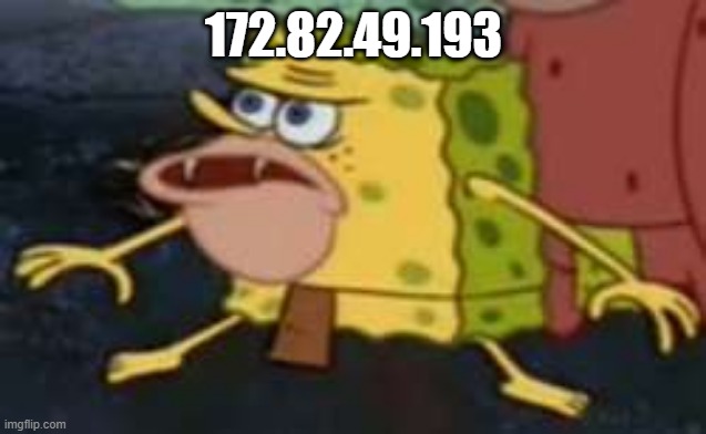 idk | 172.82.49.193 | image tagged in memes,spongegar | made w/ Imgflip meme maker