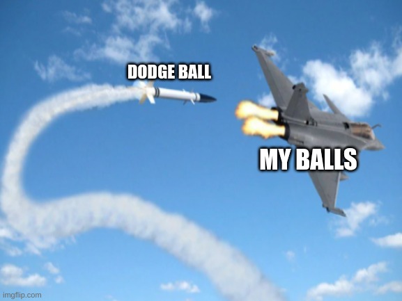 DODGE BALL; MY BALLS | made w/ Imgflip meme maker