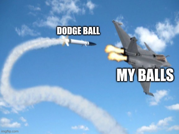 oof | DODGE BALL; MY BALLS | image tagged in funny | made w/ Imgflip meme maker