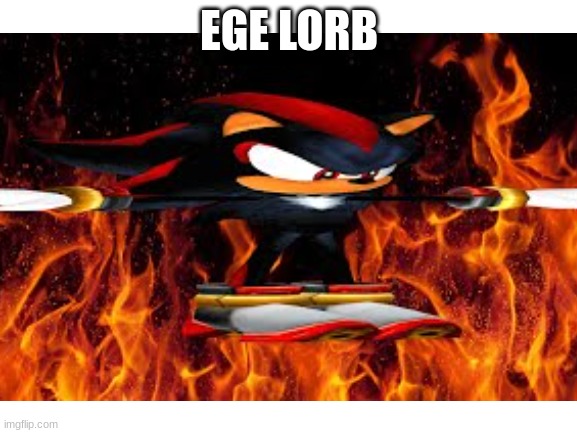 EGE LORB | EGE LORB | image tagged in sanic,shadow the hedgehog,raid shadow legends,one direction,fire | made w/ Imgflip meme maker