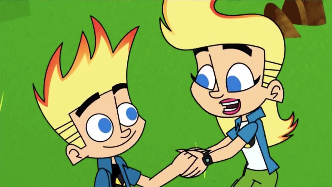 Johnny Test And Joni West Blank Meme Template