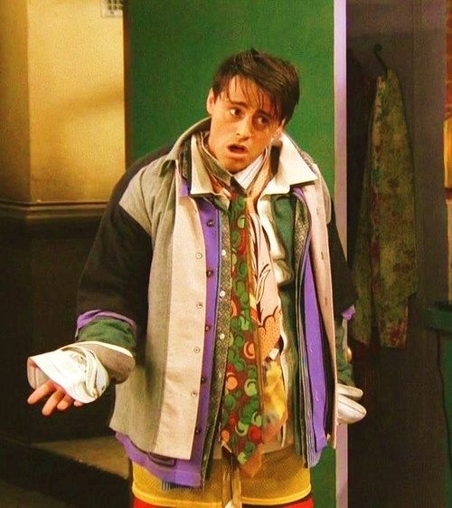 Joey Friends Could I be wearing more clothes Blank Meme Template
