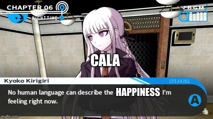 no human language | HAPPINESS CALA | image tagged in no human language | made w/ Imgflip meme maker