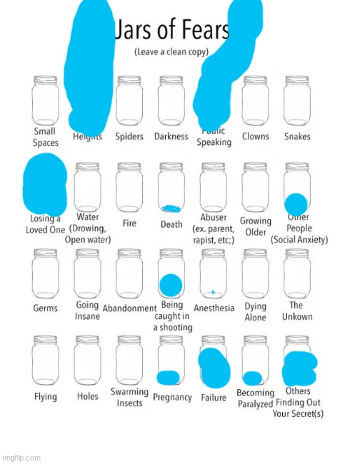 a | image tagged in jar of fears clear version | made w/ Imgflip meme maker