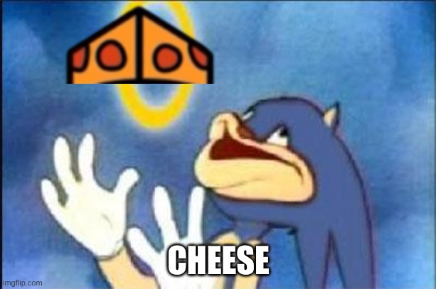 Sonic derp | CHEESE | image tagged in sonic derp | made w/ Imgflip meme maker