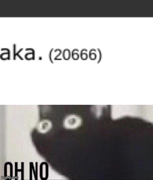 666 | image tagged in oh no cat,666,imgflip points | made w/ Imgflip meme maker