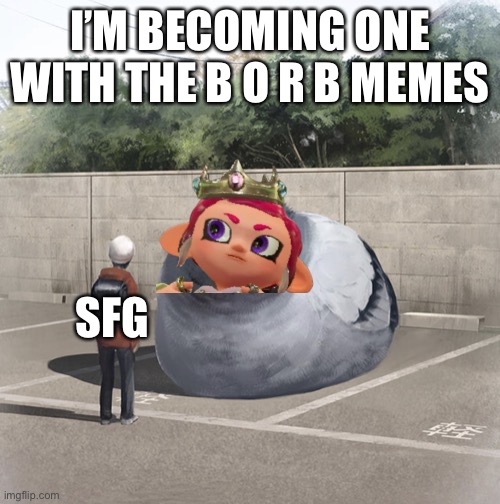 B o r b | I’M BECOMING ONE WITH THE B O R B MEMES; SFG | image tagged in beeg birb | made w/ Imgflip meme maker