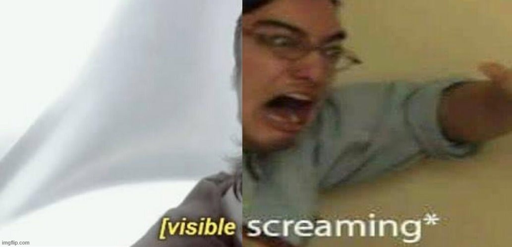 visible screaming | image tagged in visible screaming | made w/ Imgflip meme maker