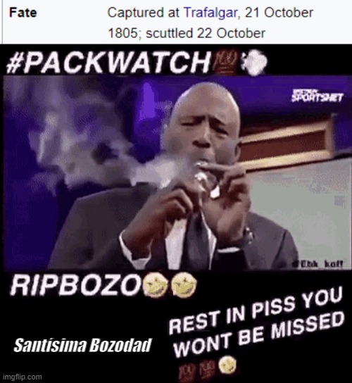 Smokin that Trinidad pack | Santísima Bozodad | image tagged in smoking that pack | made w/ Imgflip meme maker