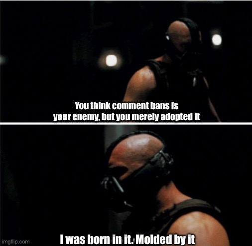 bane meme born in it