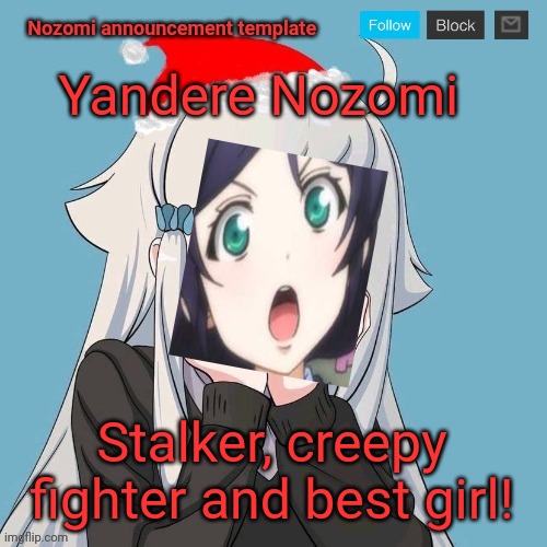 No Lewis. Only Nozomi! | Yandere Nozomi Stalker, creepy fighter and best girl! | image tagged in no lewis only nozomi | made w/ Imgflip meme maker