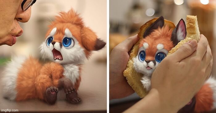 Bread fox | made w/ Imgflip meme maker