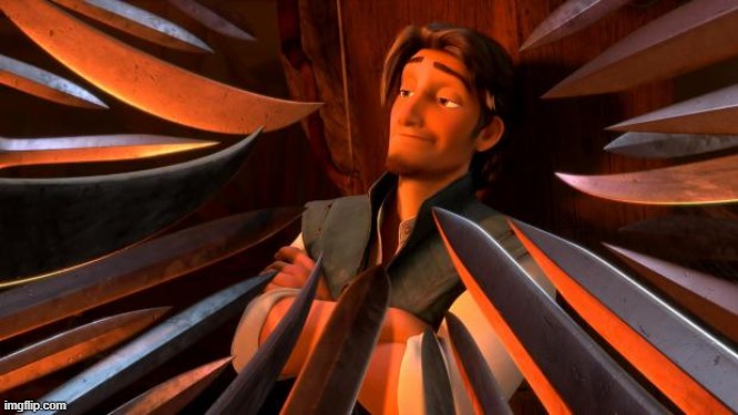 Flynn rider swords | image tagged in flynn rider swords | made w/ Imgflip meme maker
