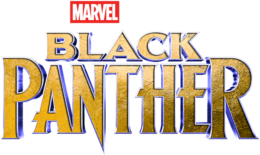 Black Panther Marvel Logo with transparency Blank Meme Template