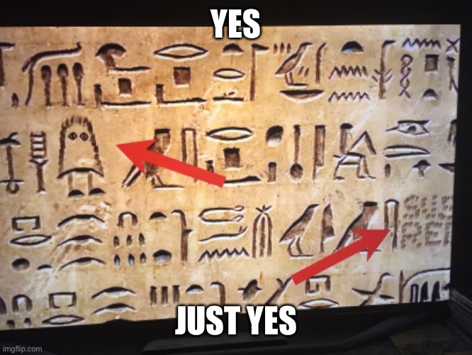 Ancient among us | YES; JUST YES | image tagged in ancient,among us meeting | made w/ Imgflip meme maker