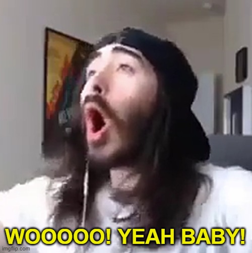 Wooooo yeah baby | WOOOOO! YEAH BABY! | image tagged in wooooo yeah baby | made w/ Imgflip meme maker