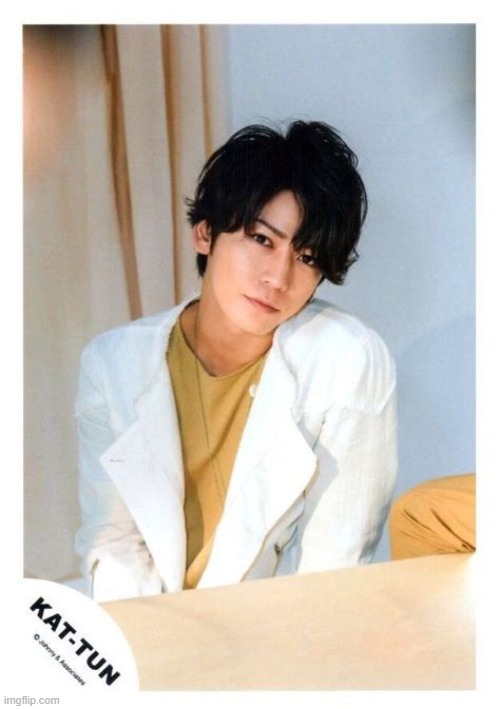 His hair is very nice ^^ | made w/ Imgflip meme maker