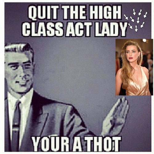We it's a gross thot amber Blank Meme Template