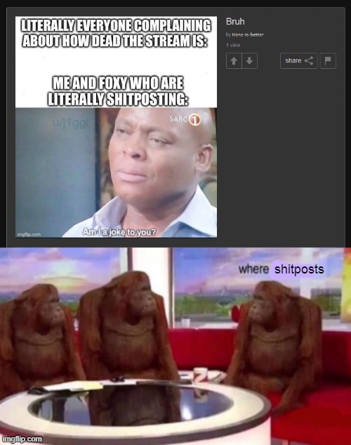 shitposts | image tagged in where banana blank | made w/ Imgflip meme maker
